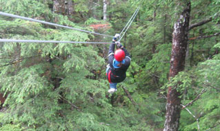 ziplining
